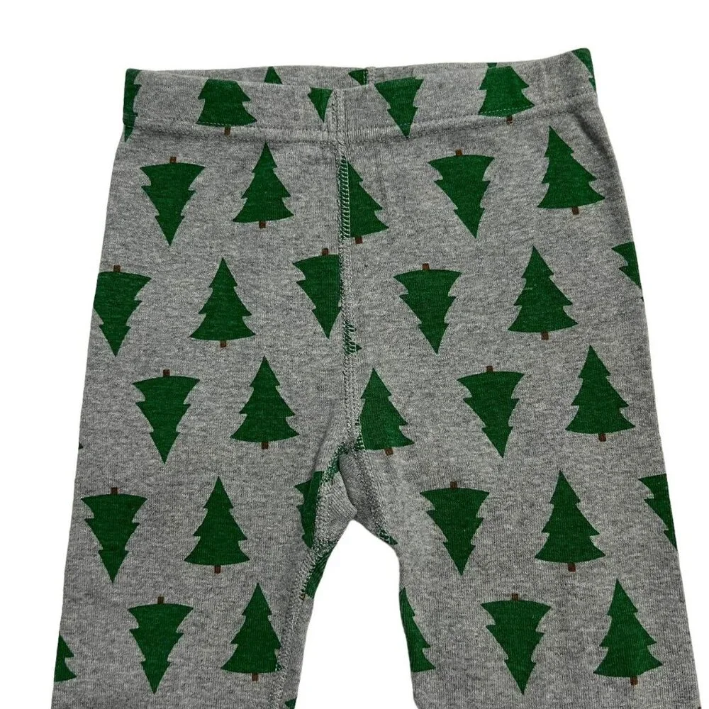 Hanna Andersson Sz 100 (4) Christmas Tree Long John Pajamas